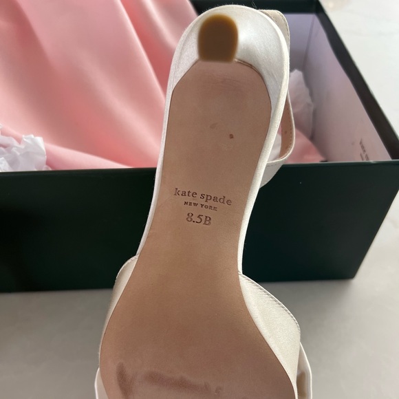NWT | Kate Spade Happily Slingback Pumps | Color: Ivory Bridal | Size: 8.5 - Picture 7 of 9